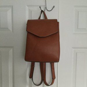 Forever 21 Tan Vegan Leather Backpack